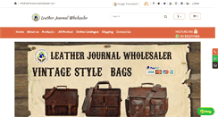 Desktop Screenshot of leatherjournalwholesaler.com